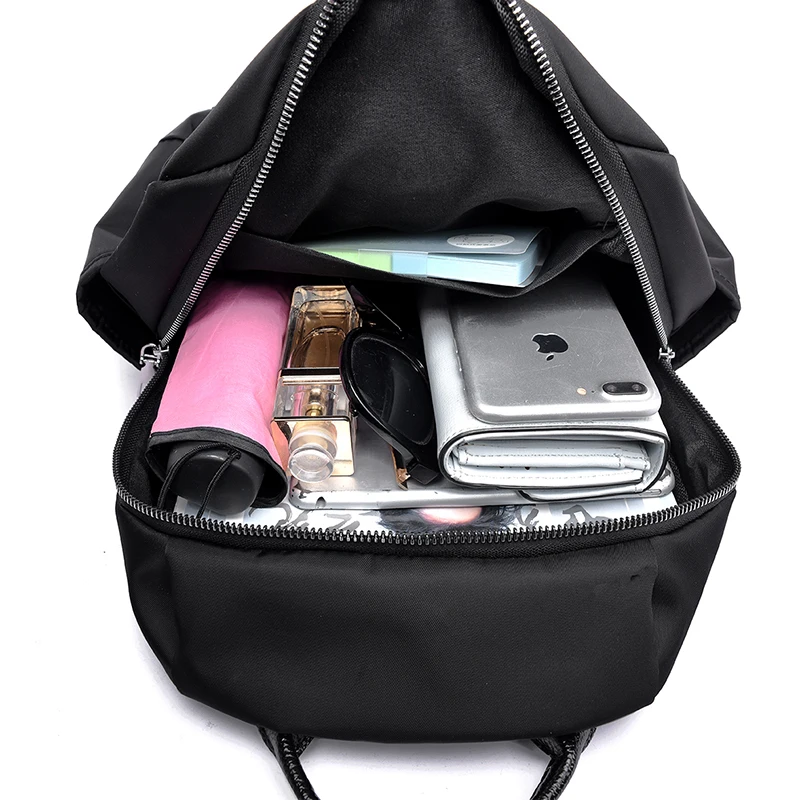 

2021 Trend Fashion Women Backpack with Double Zipper Female Oxford Mochila Casual Ladies Waterproof School Backpacks Sac A Main