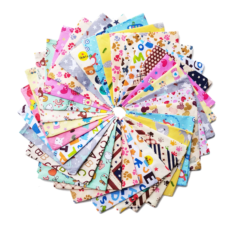 30/50 Pcs Dog Bandana Lot Bulk Personalized Pet Face Washable Bandanas For Small Large Dogs 20 Colors | Дом и сад
