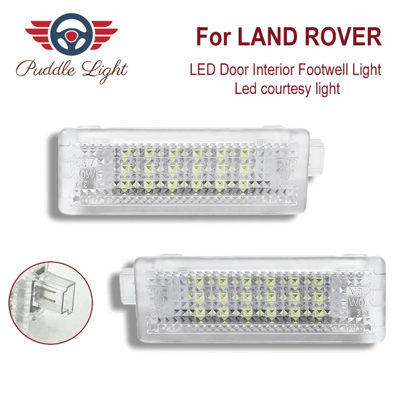 2x 18smd светодиодный двери межкомнатные свет для ног светодиодная подсветка салона автомобиля укладки для Land Rover Evoque Range Rover 4 тренировочные костюмы, Freelander2
