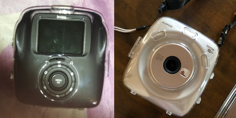 Для Fujifilm для Instax квадратный SQ20 мини-камера прозрачный корпус Кристальный защитный чехол для камеры защитный чехол с ремешком