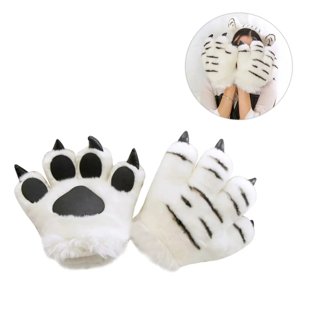 

1pc Simulation Animal Palm Plush Creative Children Glove Hair Band Game Prop Lovely Animal Palm Shape Cartoon An