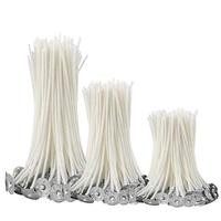 100pcsset candle wicks smokeless wax pure cotton core 91520cm diy candle making pre waxed wicks for party supplies