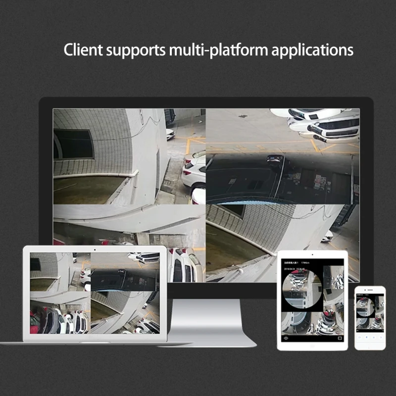 

360 Degree Wide-Angle Monitoring Wireless Wifi Graffiti Smart Camera 40JB