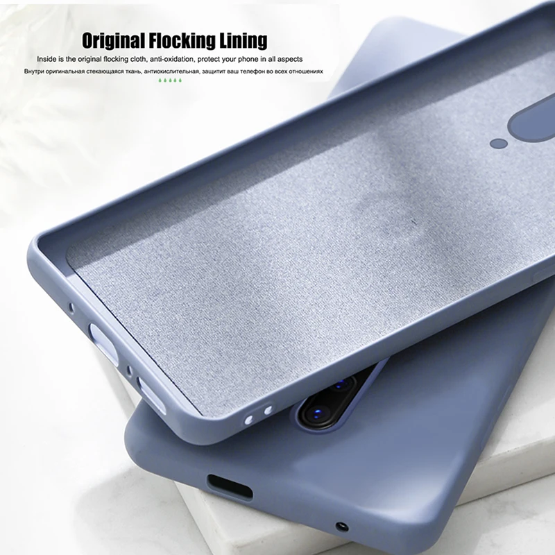 Оригинальный жидкий силиконовый чехол для телефона s Oneplus 7 Pro Роскошный с