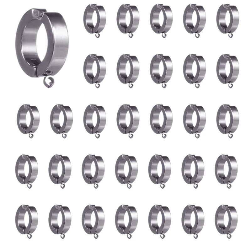 

Серьги-Обручи из нержавеющей стали 316 с кольцом без проколов, зажимы для подвесок, застежки для ушей, аксессуары для изготовления ювелирных изделий, 20 шт.