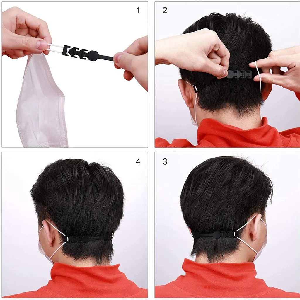 5 шт. Регулировка ширины дужек регулируемой пряжкой Анти-скольжения Ушные крючки