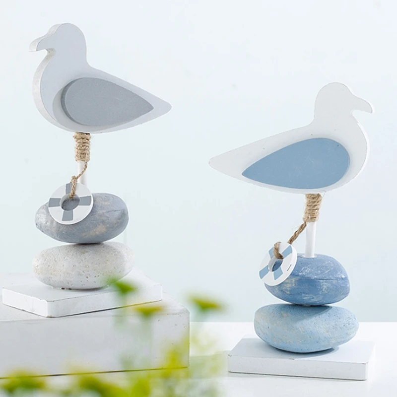 Mediterranean Wooden Bird Nostalgic Decorations Soft for Home Living Room TV Cabinet Decor | Дом и сад