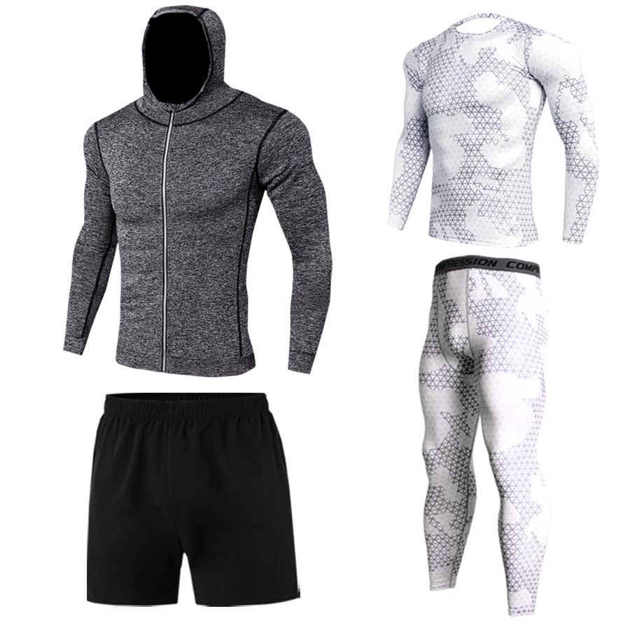 Gym fitness sportswear compression men's sportswear quick-drying running clothes high-quality clothes jogging training clothes
