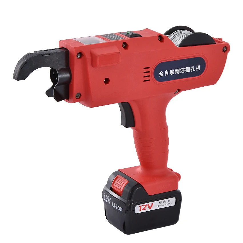 

Electric Rebar Tying Machine Handheld Rechargeable Lithium Battery Rebar Binding Machine Automatic Rebar Tying Machine 12V 8-34