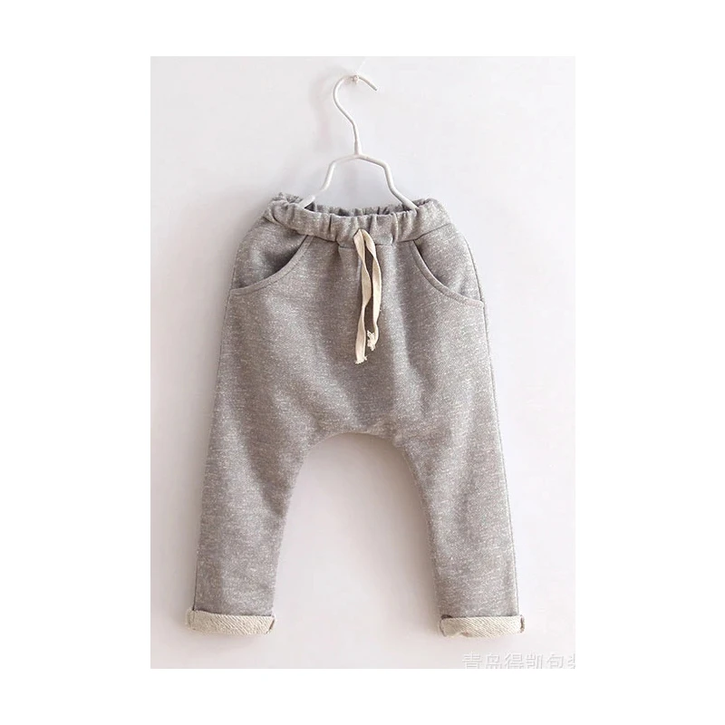 Брюки для мальчиков детская одежда на весну и осень хлопковые детские шаровары