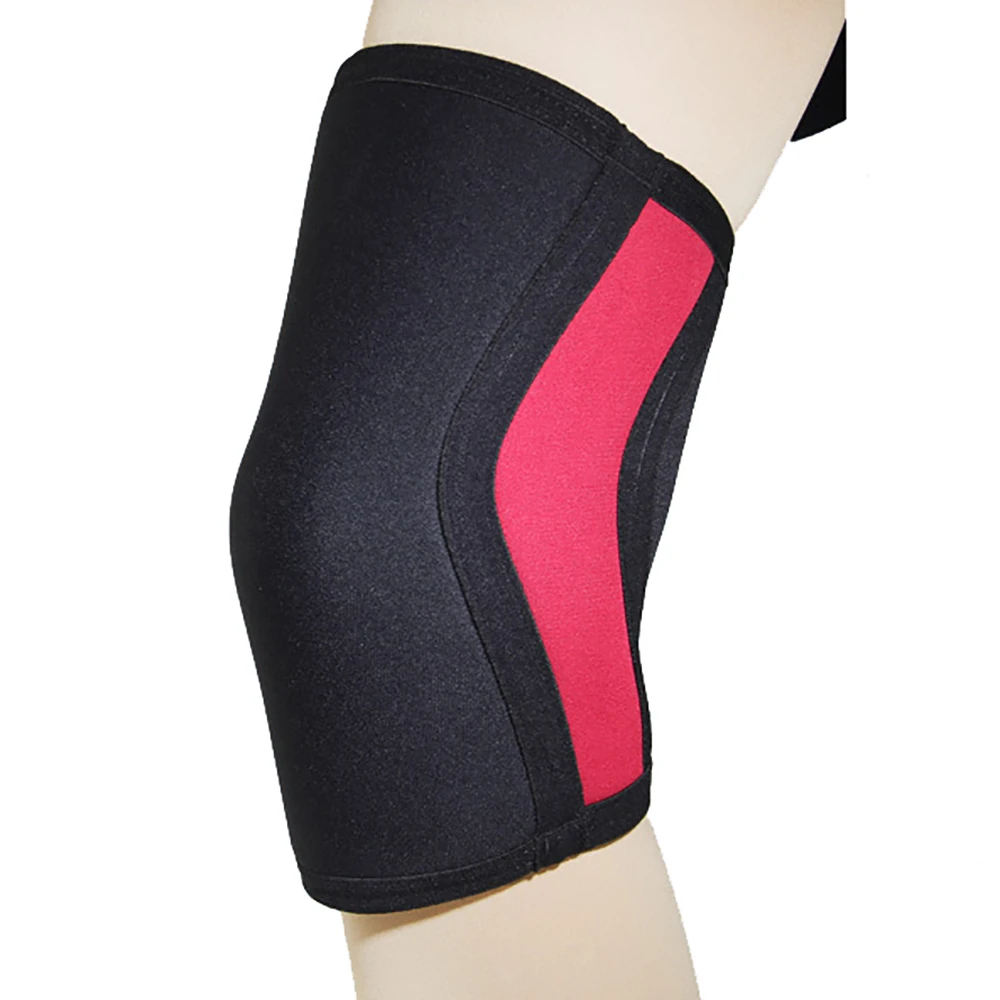 1 шт 7 мм Спорт на открытом воздухе сжатия неопрена Тяжелая атлетика наколенники