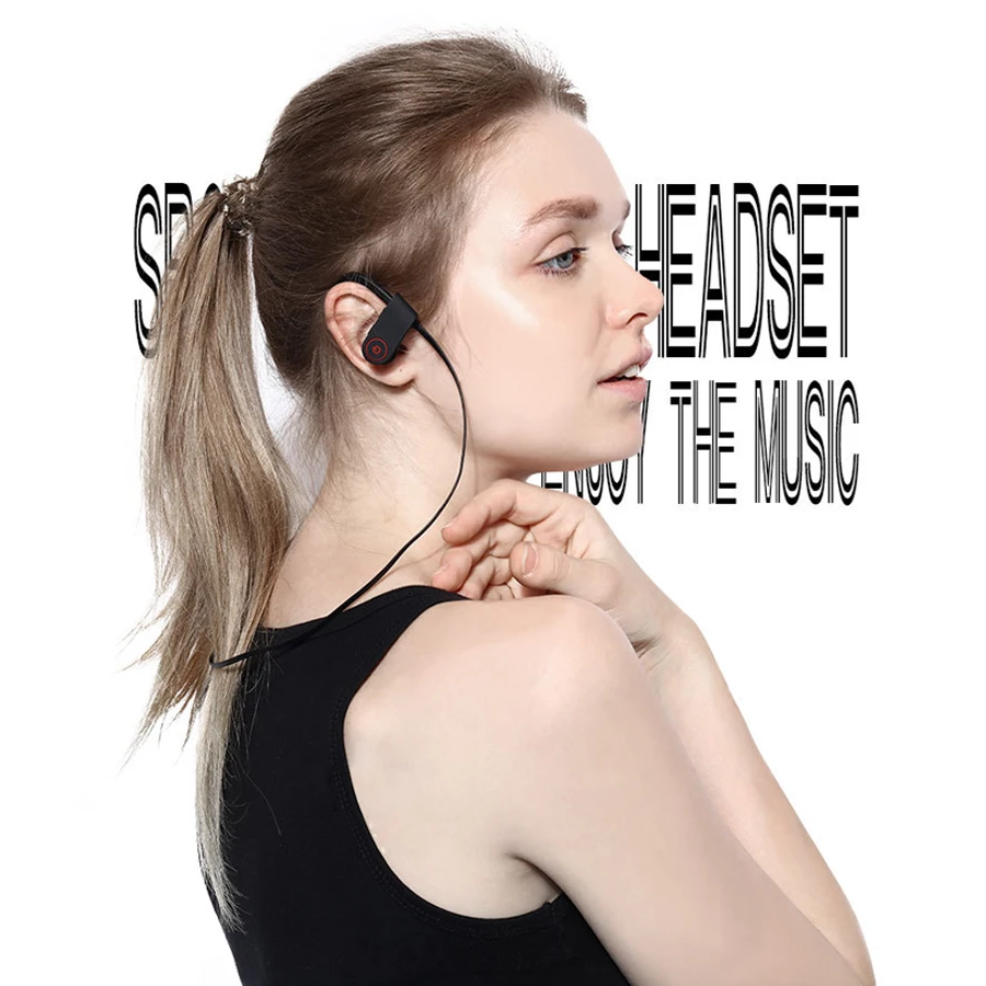 Bluetooth наушники для фитнеса бега спорта Бас-гарнитура Blutooth стерео гарнитура с