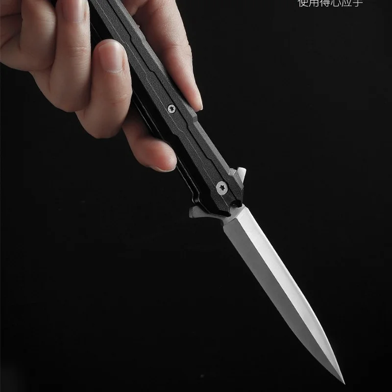 Стальной складной карманный нож D2 портативный Походный для самообороны мини-нож