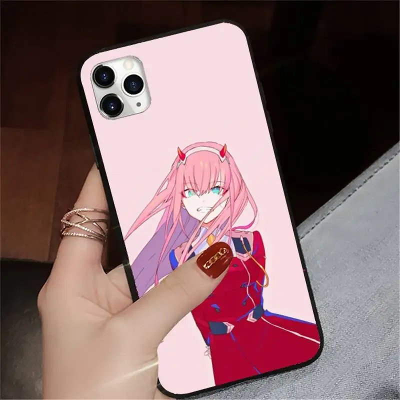 

Zero Two DARLING Japan anime Phone Case for iPhone 11 12 pro XS MAX 8 7 6 6S Plus X 5S SE 2020 XR mini