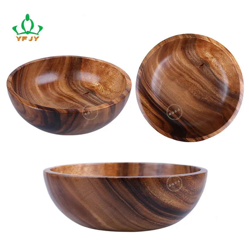 Круглая чаша из акации 30*30*10 см импортных филиппинских материалов для супа