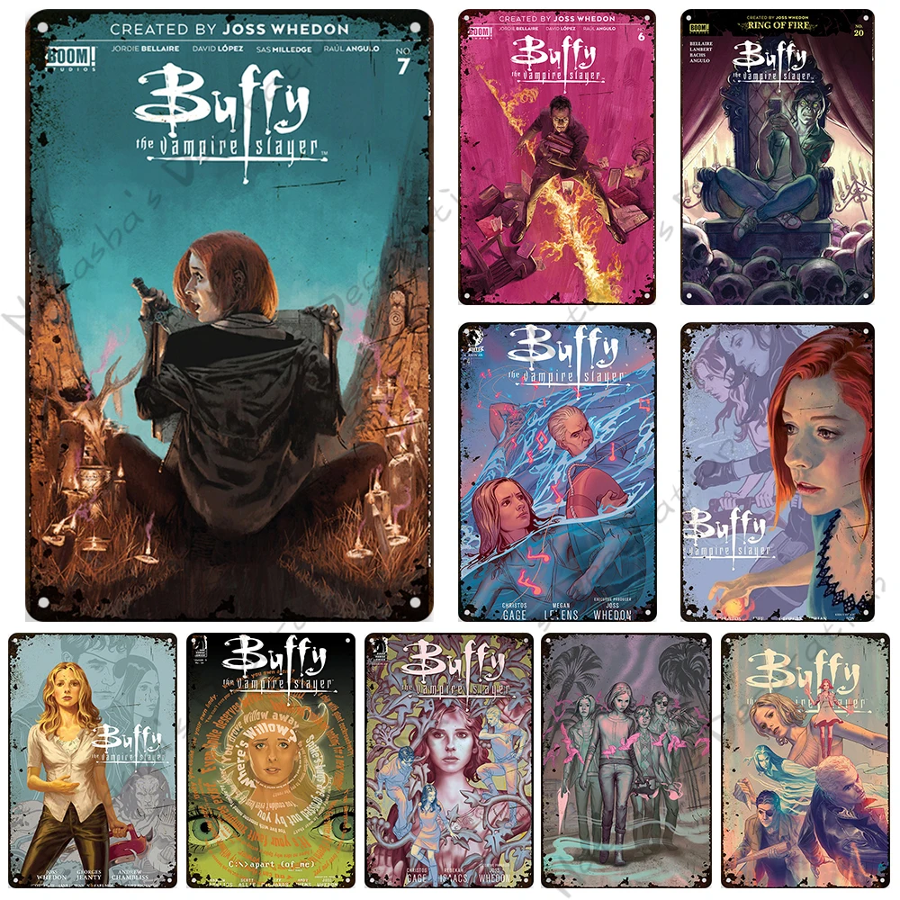 

Классический металлический постер для телевизора с рассекающим вампира, декоративная пластина, металлическая пластина, металлическая пла...