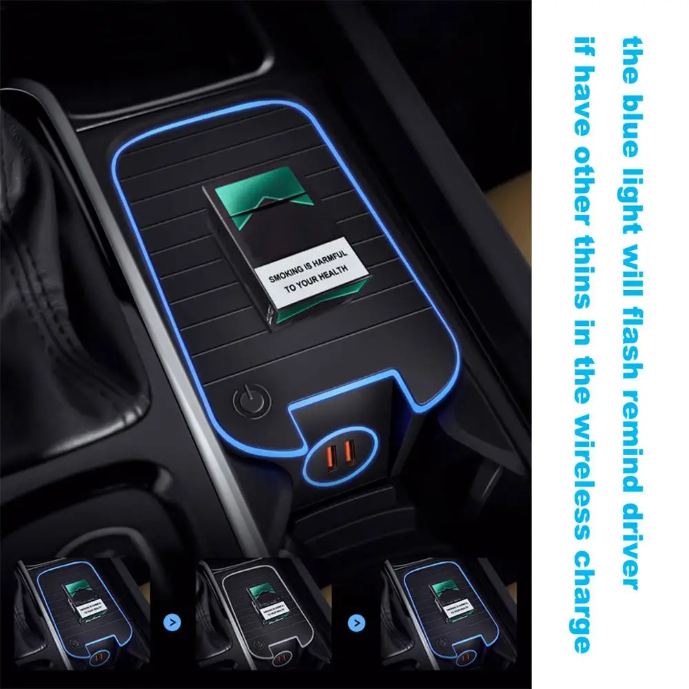 Беспроводное зарядное устройство QC3.0 Quickcharge беспроводное с двойным USB разъемом