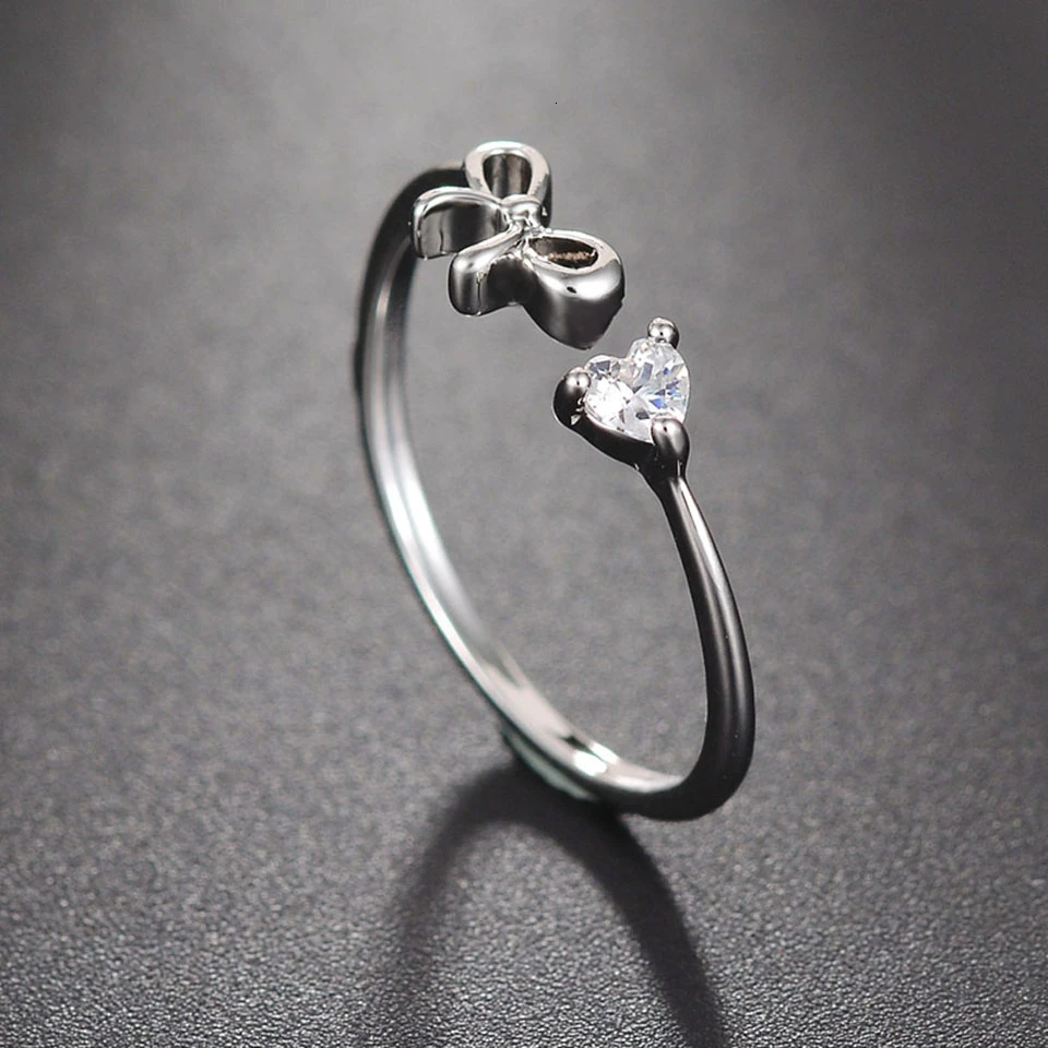 H5225 Concise Unisex Fashion Custom Adjustable Stainless Steel Rings Sliver Trendy High Quality Wedding Rings Jewelry For Lovers - Цвет основного камня: H5225