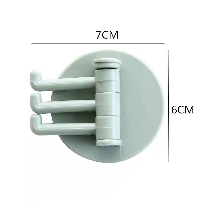 

Wall Hooks Seamless Adhesive Hook Rotatable Strong Bearing Stick Hook Kitchen Wall Hanger Bathroom Kitchen Hooks Wholesale
