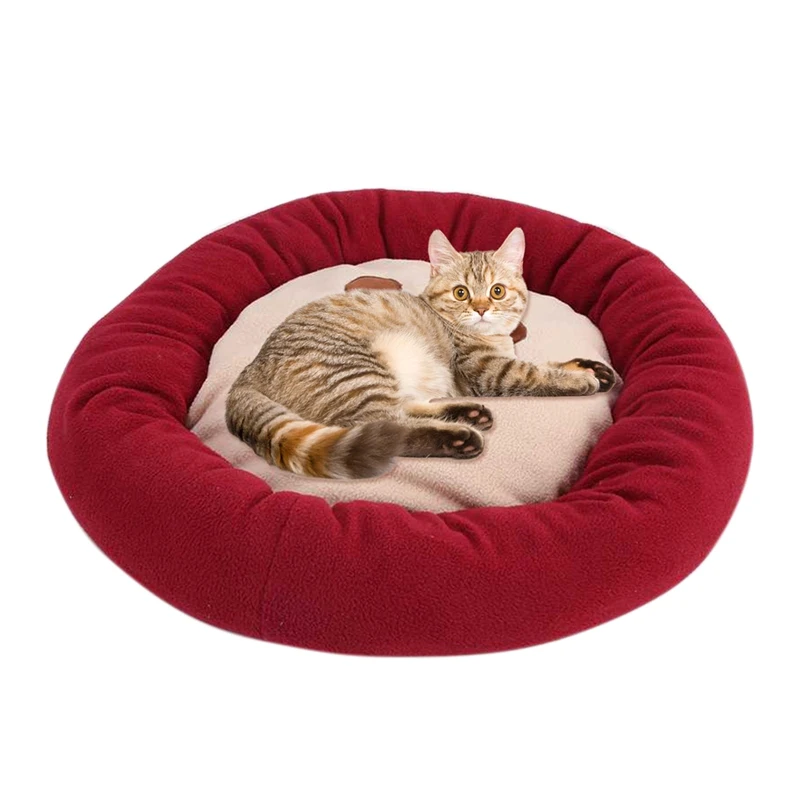 2019 мягкая кровать для кошки коврик собаки круглая комфортный домик котенок