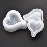 3d love heart resin mold diy craft jewelry casting mold for jewelry making tools silicone moulds