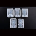 Popular1PC виды Медвежонок Кулон DIY силиконовые сушеные цветы ювелирные аксессуары инструменты оборудование прессформы смолы
