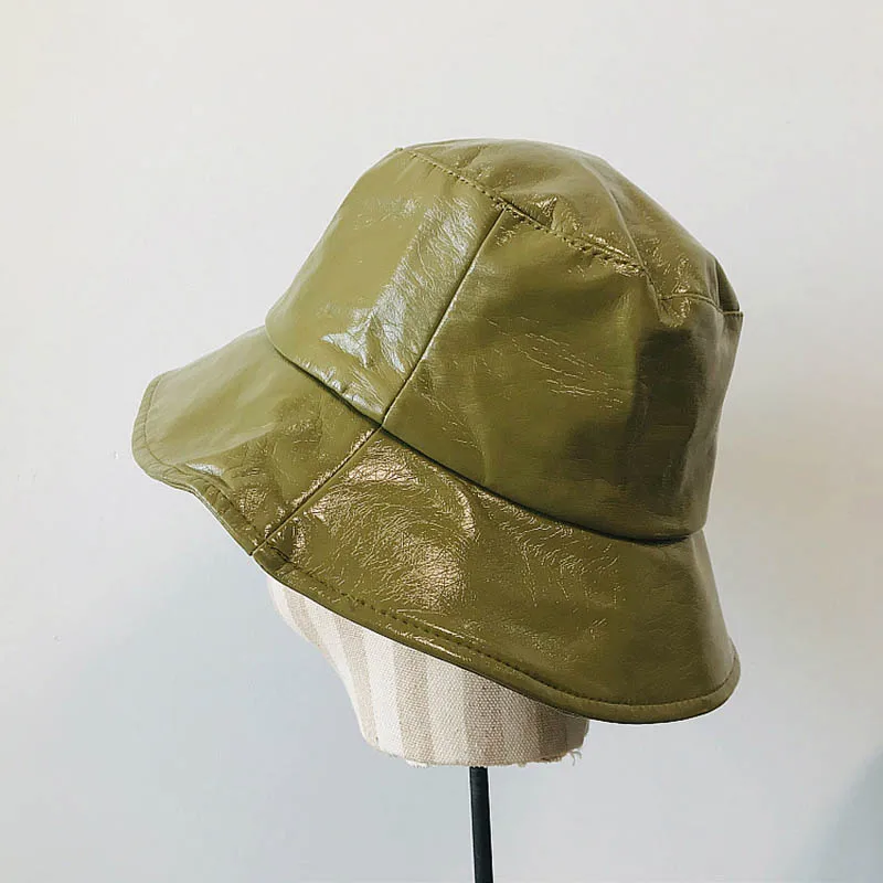 Женская панама из ПУ кожи в стиле панк | Аксессуары для одежды