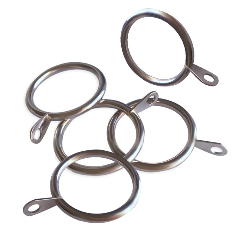 28 шт. атласная Никель 1 5-дюймов внутренняя трубка Диаметр Шторы кольца с