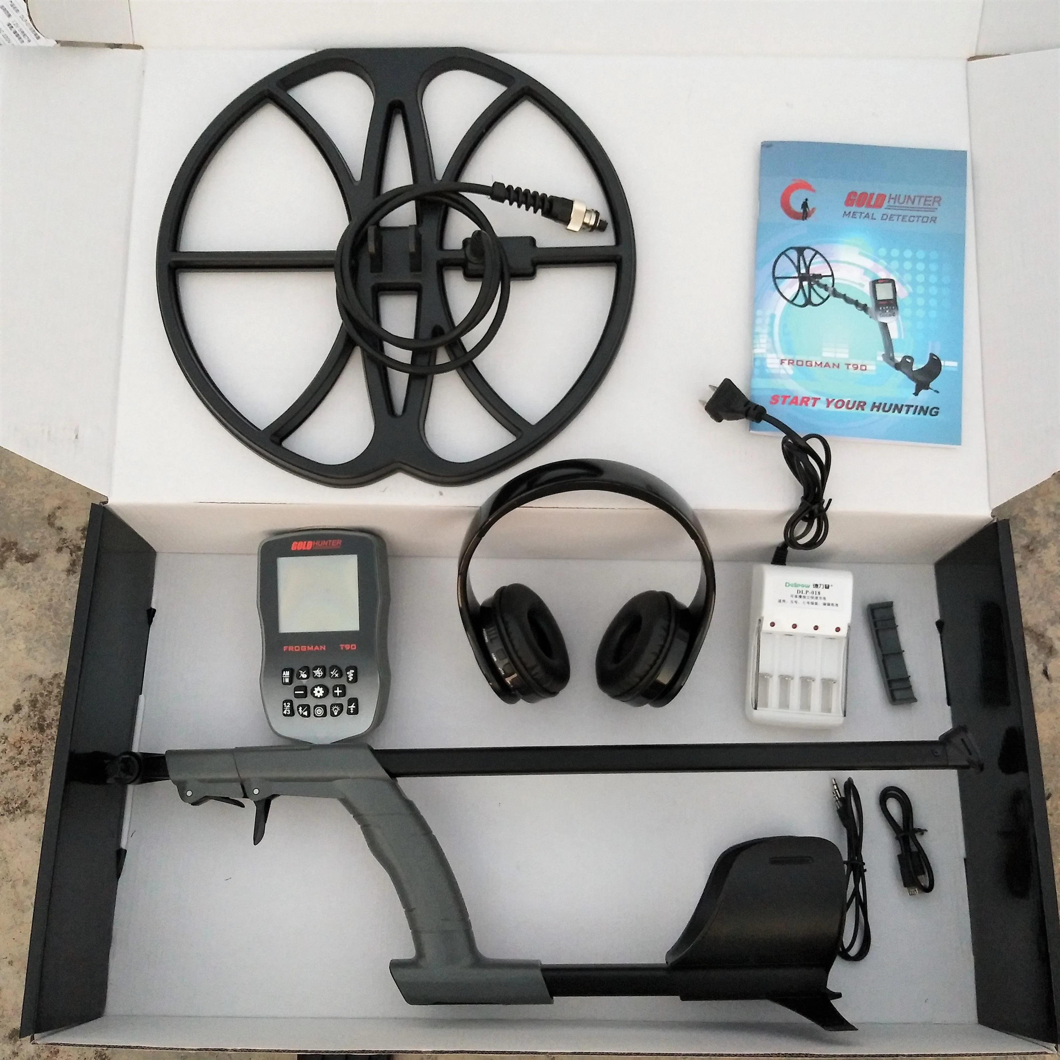 Профессиональный металлоискатель T90 для золота водонепроницаемый подземный