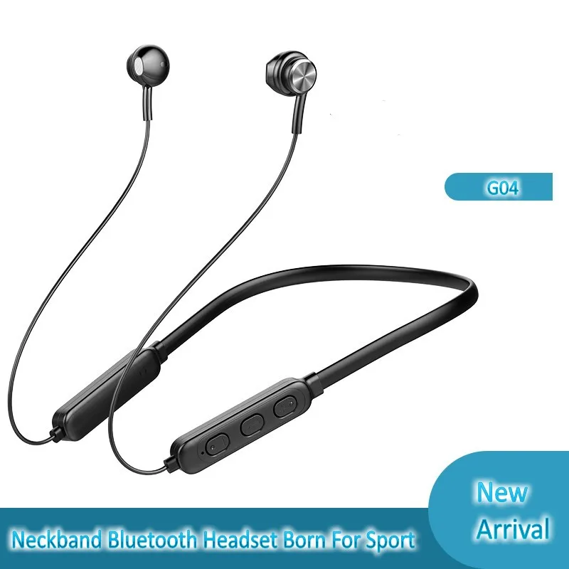 

Wireless Bluetooth 5.0 Headphone 4-speaker Double-action Ring Earphone Hanging Neck Headset Waterproof Sports Earplugs