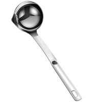 new oil seperator spoon stainless steel oil filter spoon soup with long handle oil soup cooking strainer filter soup ladle