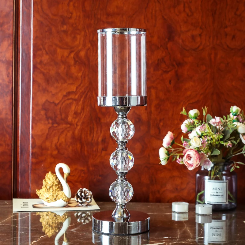 Комплект из 2 предметов с украшением в виде кристаллов подсвечник для свечи