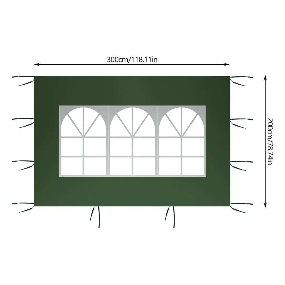 

Portable Outdoor Tent Oxford Cloth Side Wall Rainproof Waterproof Tent Gazebo Garden Shade Shelter Side Wall(Without Canopy Top)