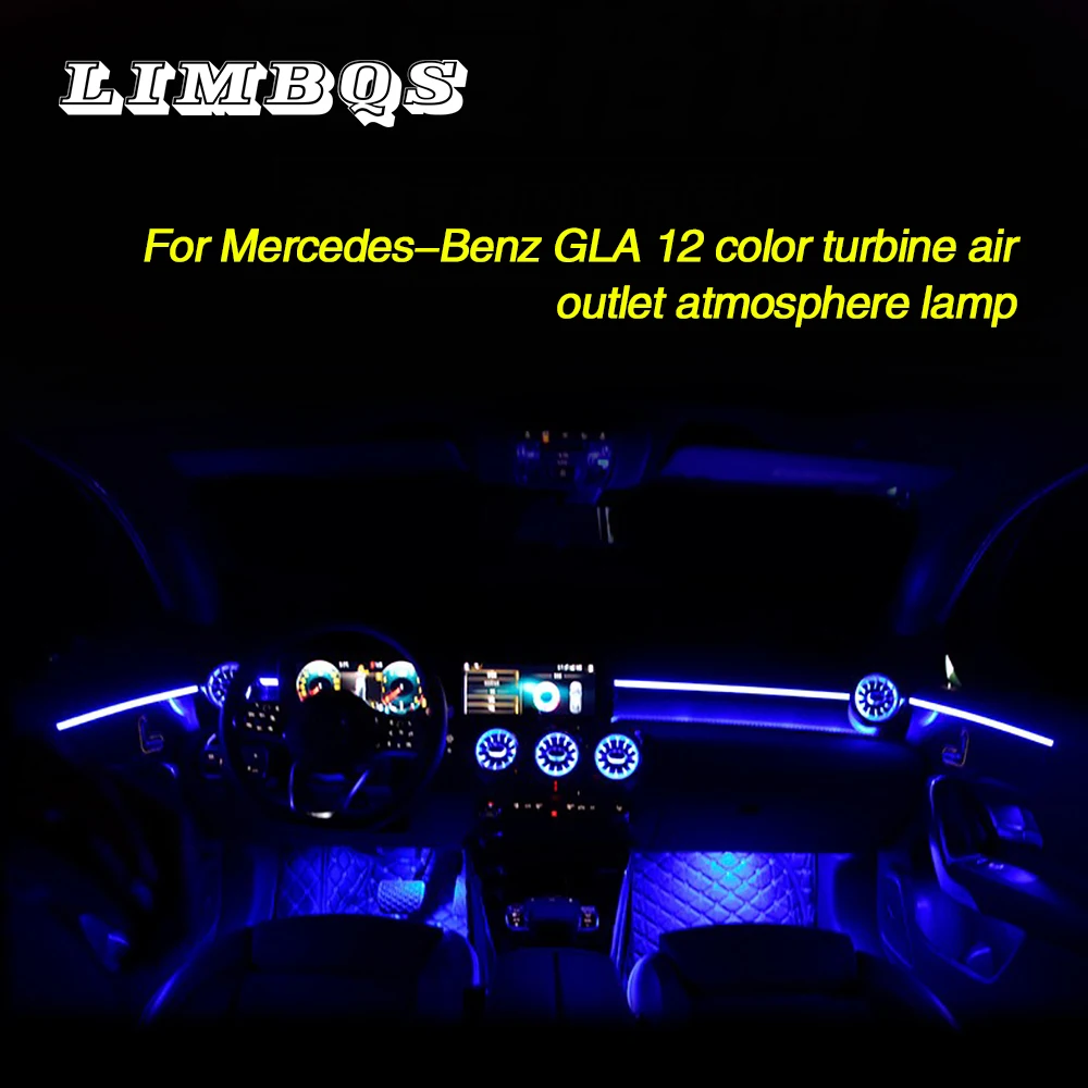 

Car atmosphere light for benz X156 12 colors front vent decorative neon lights car Interior atmosphere lamps Interior Lighting
