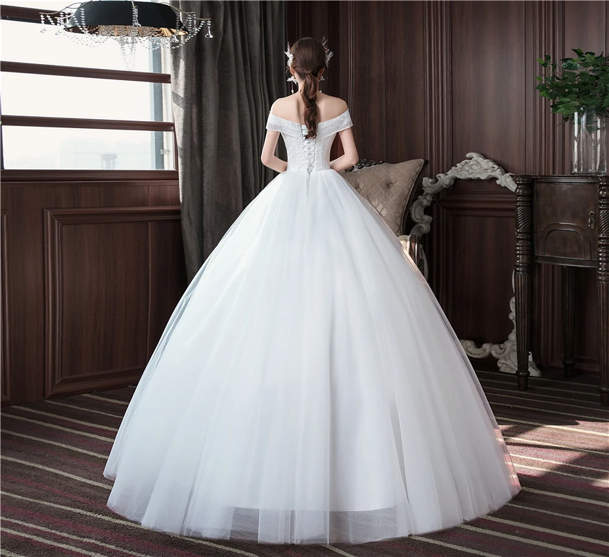 Женское свадебное платье со шнуровкой HPYFNSH элегантное роскошное невесты с