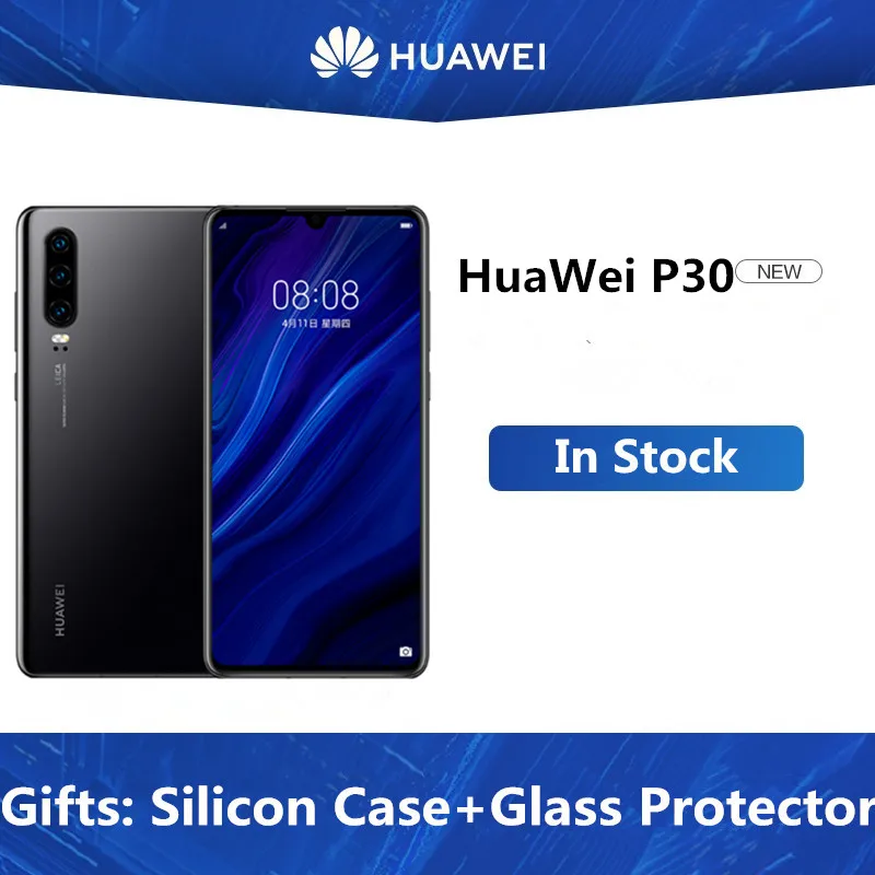 DHL Быстрая HuaWei P30 мобильный телефон Kirin 980 Android 9,1 6," 2340X1080 8 Гб Оперативная память 256 ГБ Встроенная память 40.0MP NFC отпечатков пальцев IP53