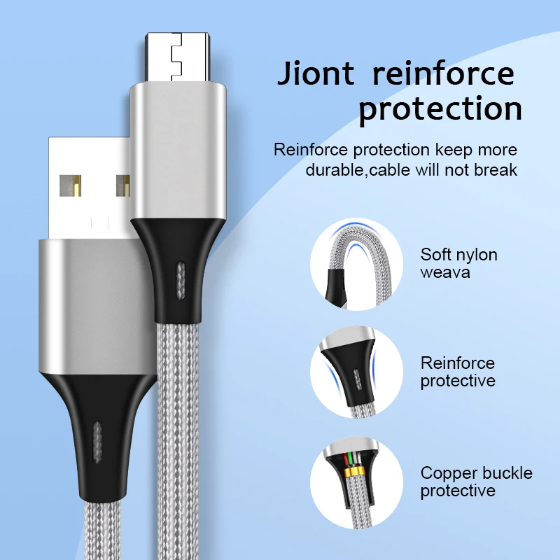 2.4A Micro USB кабель для быстрой зарядки кабели передачи данных зарядное устройство