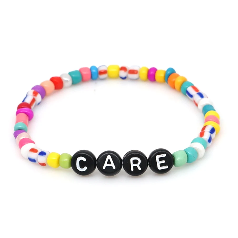 Женский богемный Браслет Shinus пляжные браслеты с буквами ювелирные изделия