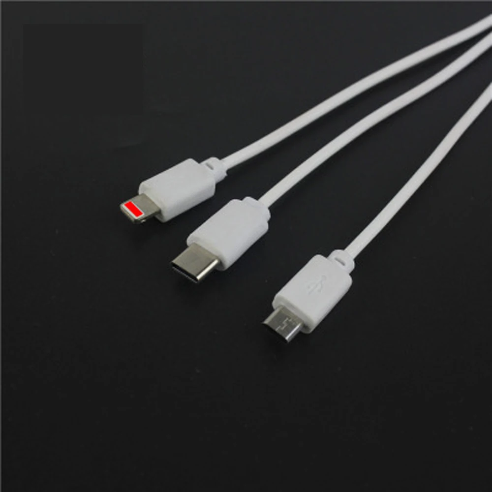 Короткий многофункциональный кабель для передачи данных 3-в-1 I6/7/8/XR/MS MAX Android TYPE-C