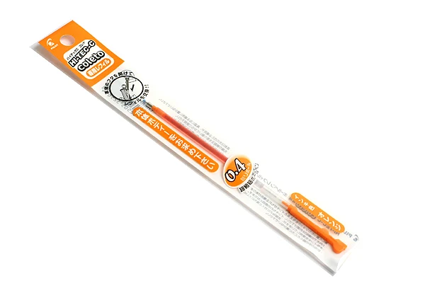 Orange LifeMaster 6 шт./лот Pilot Hi-Tec-C Coleto гелевая многоразовая ручка 0,4 мм черный/синий/красный/15 цветов - Цвет: Orange
