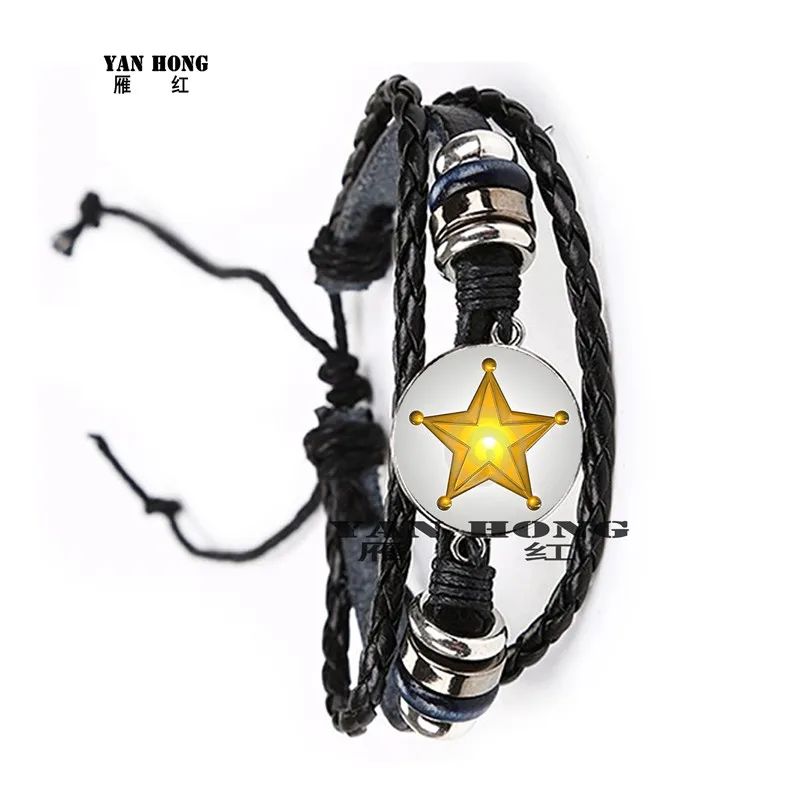 Кожаный браслет 2020 пятиконечная звезда богиня земля Коул время драгоценного