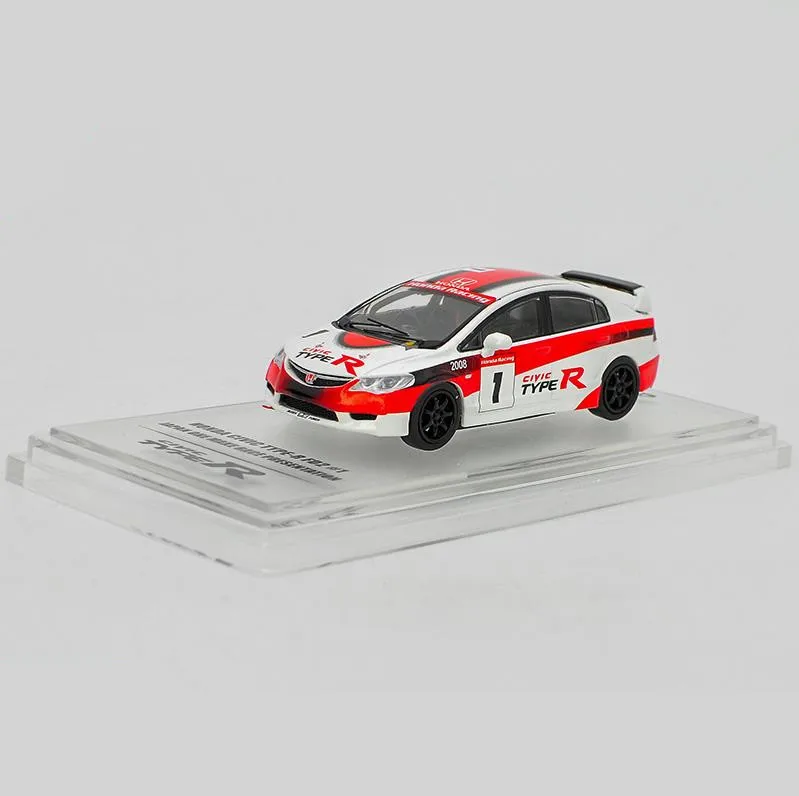 1: 64 Honda Civic FD2 модель автомобиля из сплава изысканный подарок Коллекционная литая