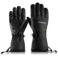 professional winter ski gloves mens touch screen waterproof windproof thick gloves women fashion sports riding zipper gloves