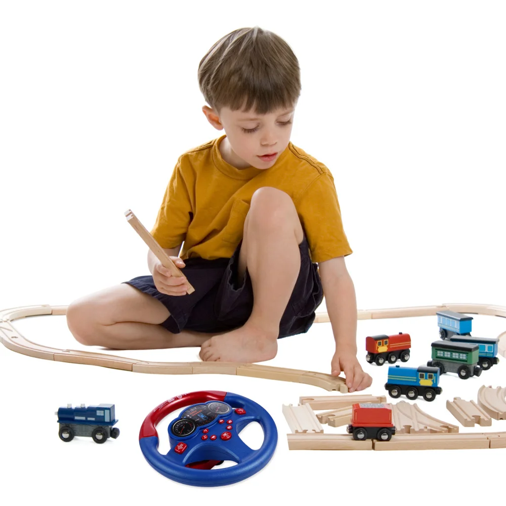 

Steering Wheel Simulation Car Driving Child Educational without Battery