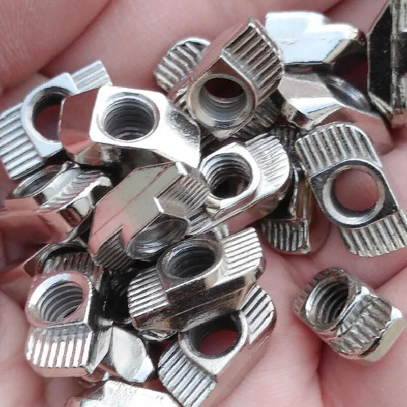 50 шт. Т-образная гайка M3 M4 M5 M6 с головкой молотка соединительная скользящая для