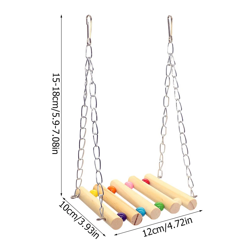 

Fashion Interactive Cage Bird Toys Parrot Swing Throwing Hammock Bite Toy Climbing Toy Birds Supplies Suspension Bridge Hanging