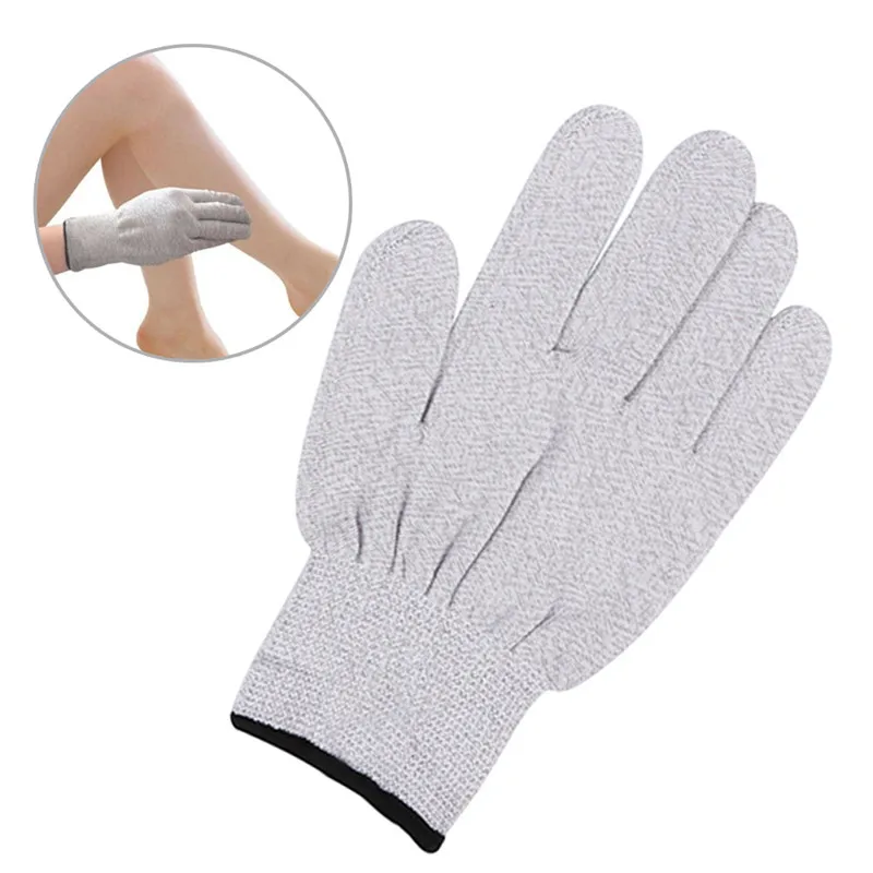 1 пара перчаток для электротерапии из дышащего волокна перчатки с кабелем |