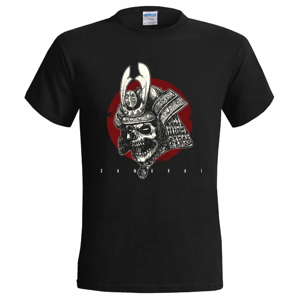 

Samurai Skull Art Mens T Shirt Japanese Martial Arts Kung Fu Karate Taekwondo 2019 New 3D T Shirt Men Funny Tee Shirts