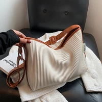 leftside 2021 winter small pu leather stripe crossbody bags luxury ladies handbags branded trends travel shoulder purses