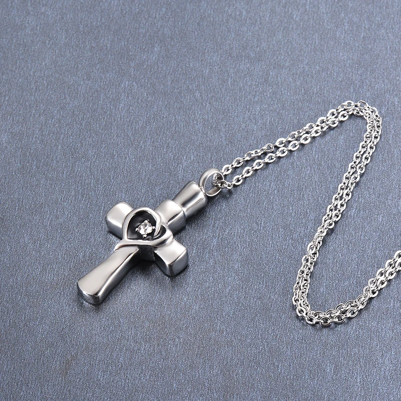 На заказ из нержавеющей стали Крест Христианский Мемориал кремации золы урна